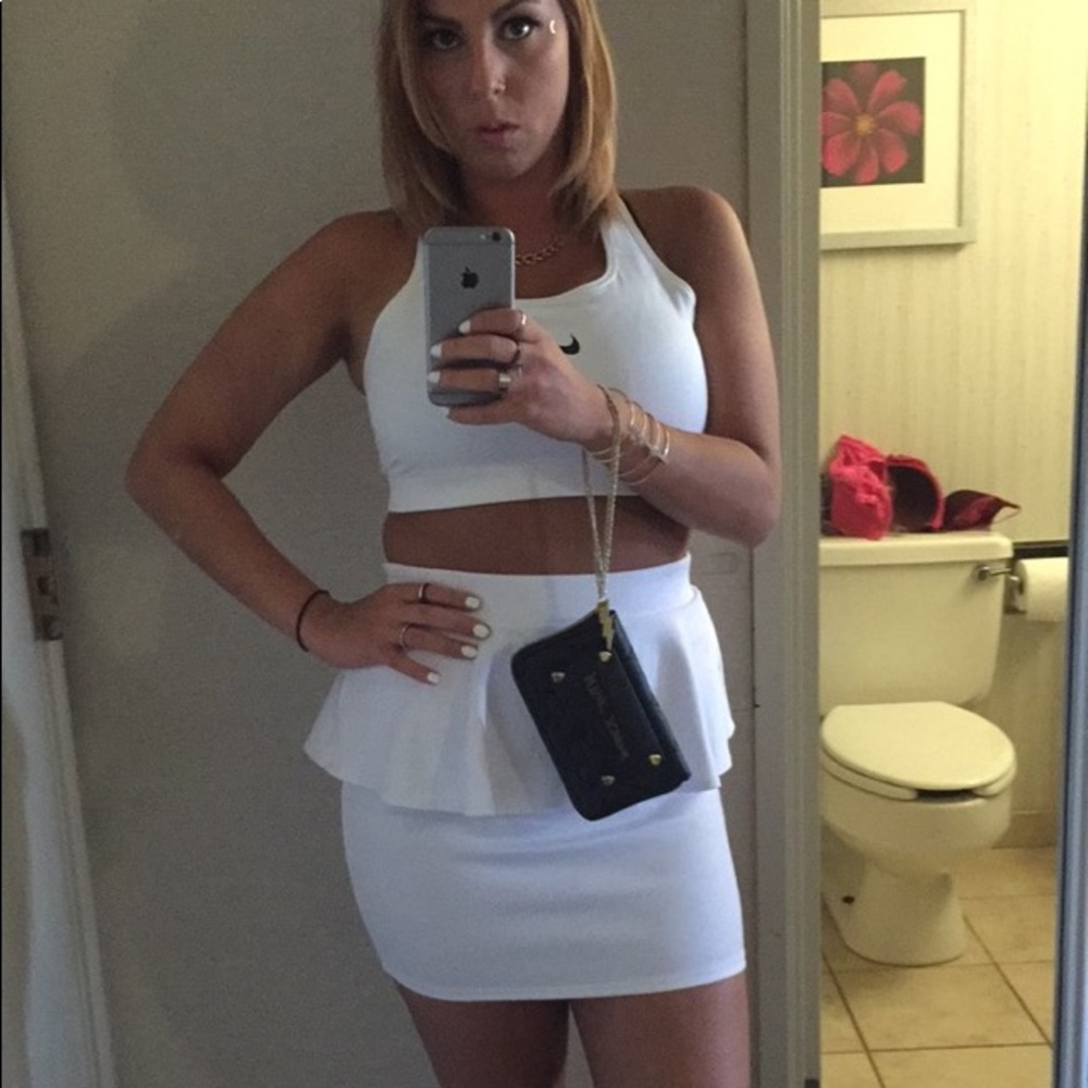 peplum skirt